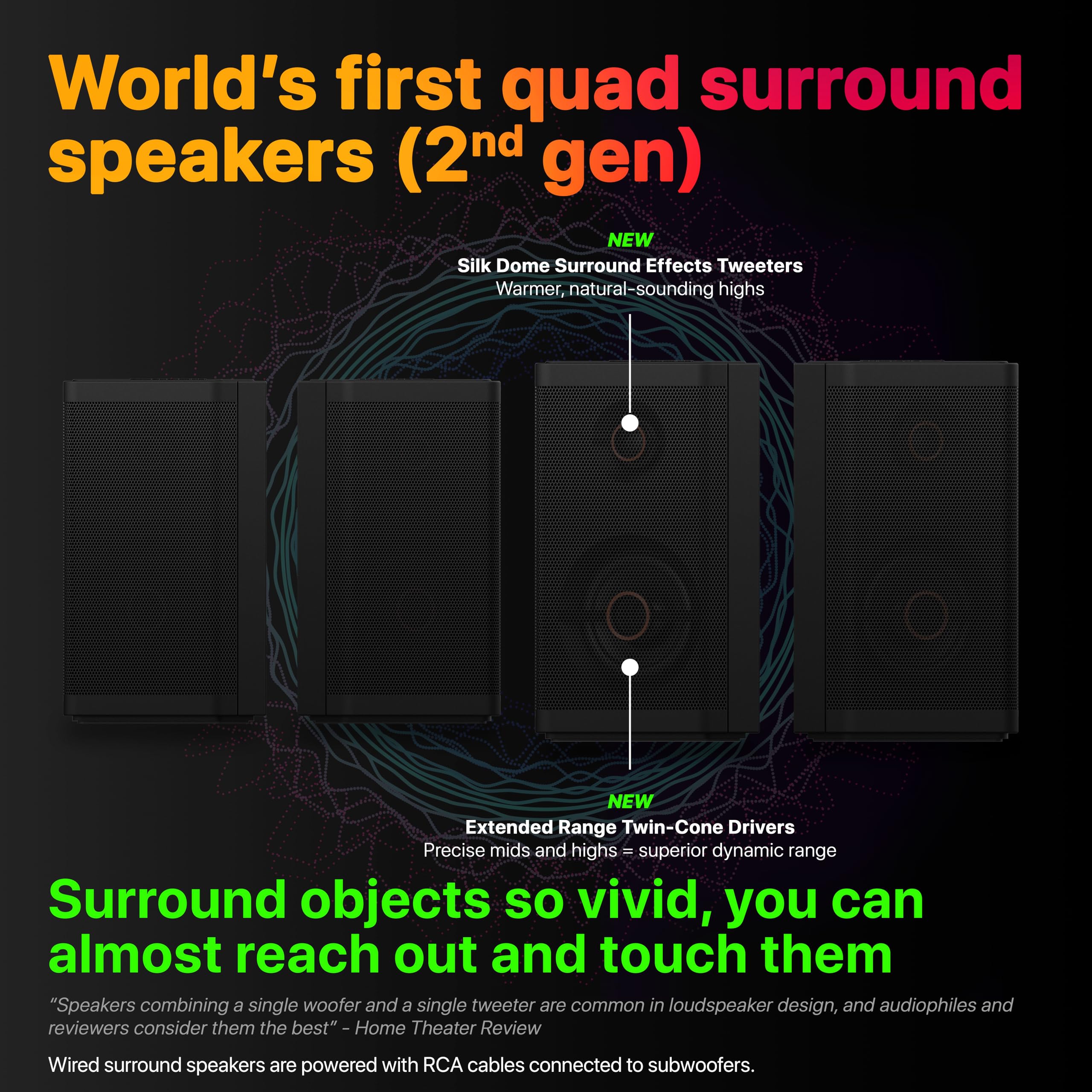 Nakamichi Shockwafe Ultra 9.2.4 Channel Dolby Atmos/DTS:X Soundbar with Dual 10" Subwoofers (Wireless), 4 Rear Surround Effects Speakers, eARC and SSE Max Technology (Flagship) - Image 6
