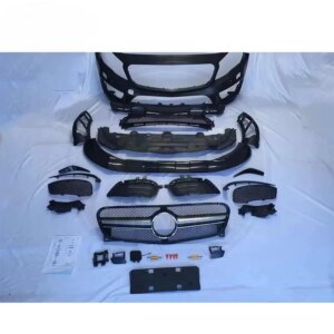 Facelift Body Kit  Front Bumper for Mercedes-Benz GLA-Class X156 2015-2019 Upgrade to AMG GLA45