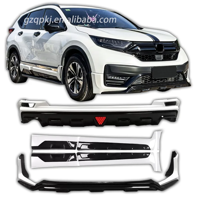 DJ Version Front Lip Side Skirt Rear Lip Suitable for 2021 Honda CRV Bumper Body Kit