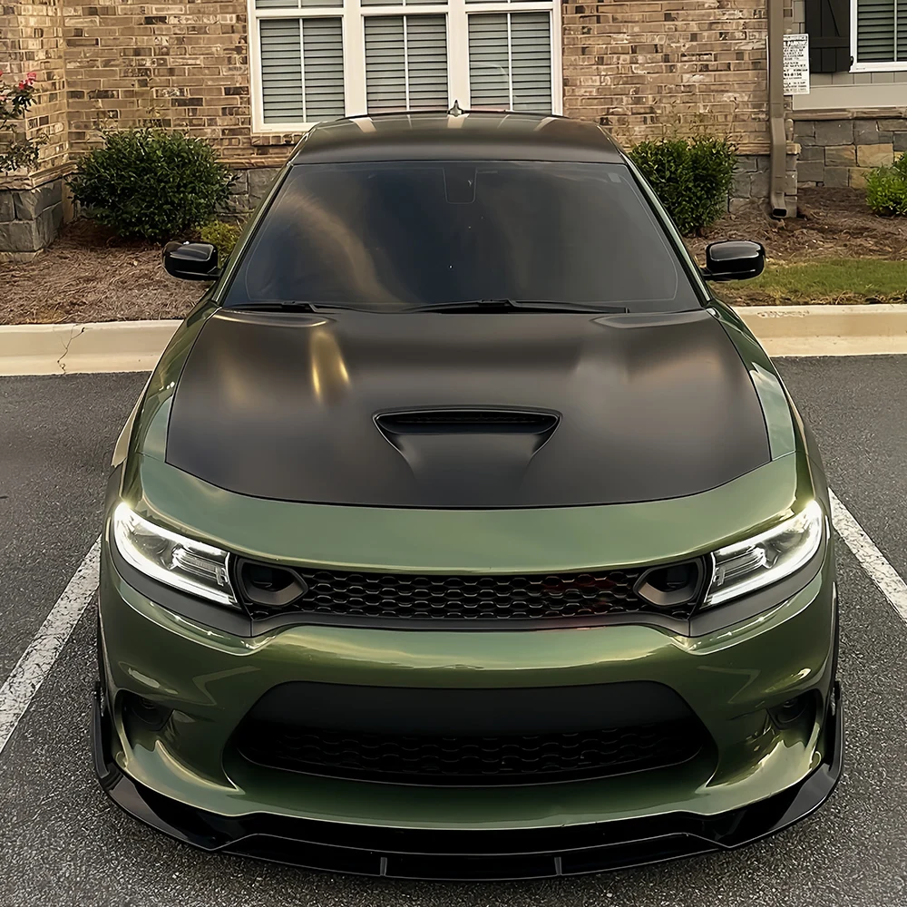 4pcs Car Front Bumper Lip Diffuser Spoiler BodyKit Splitter for Dodge Charger SRT 2015-2024 - Image 6