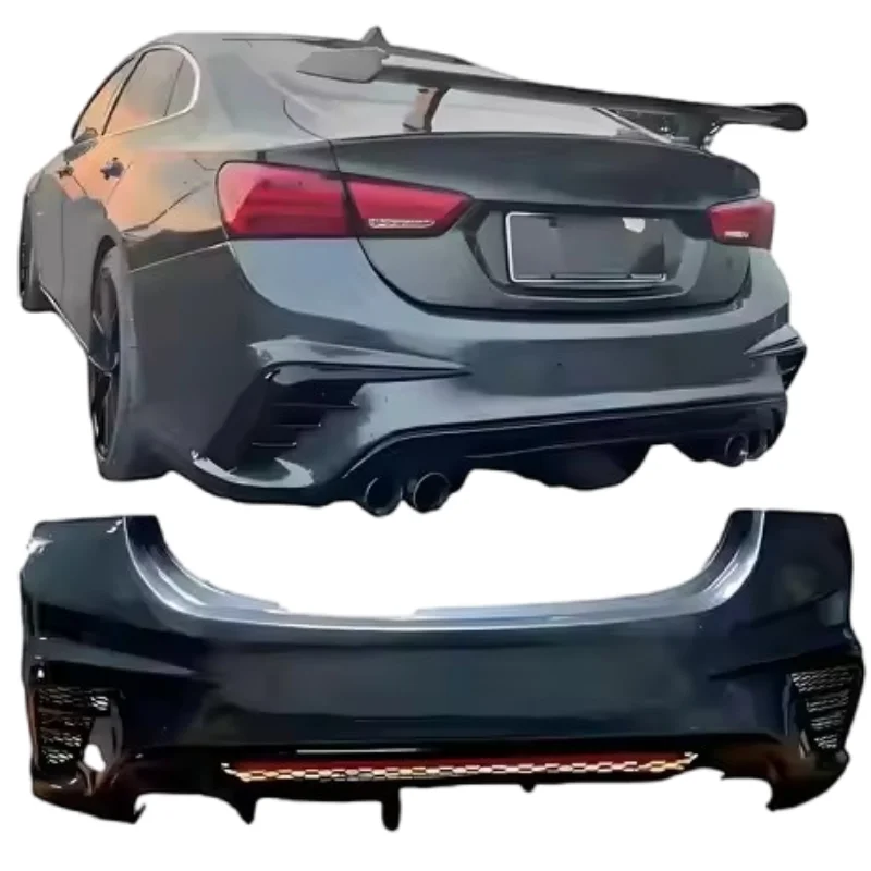 Modification Body Kit for Chevrolet Malibu 2016 2017 2018 2019 2020 2021 2022 Pp Aftermarket Parts Includes Car Rear Bumper