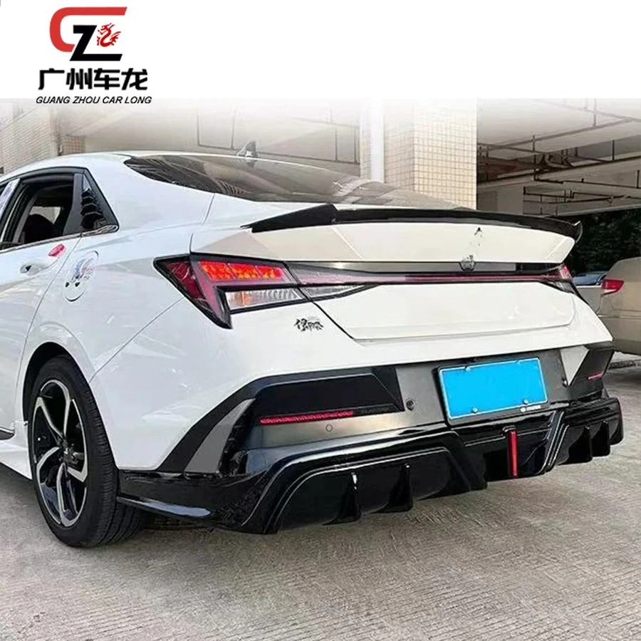 Carlong Car Body Kit for 2023-2025 Hyundai Elantra Front Lip Rear Lip Side Skirts Car Bumper Lips for CN7 ABS Material No Color - Image 4