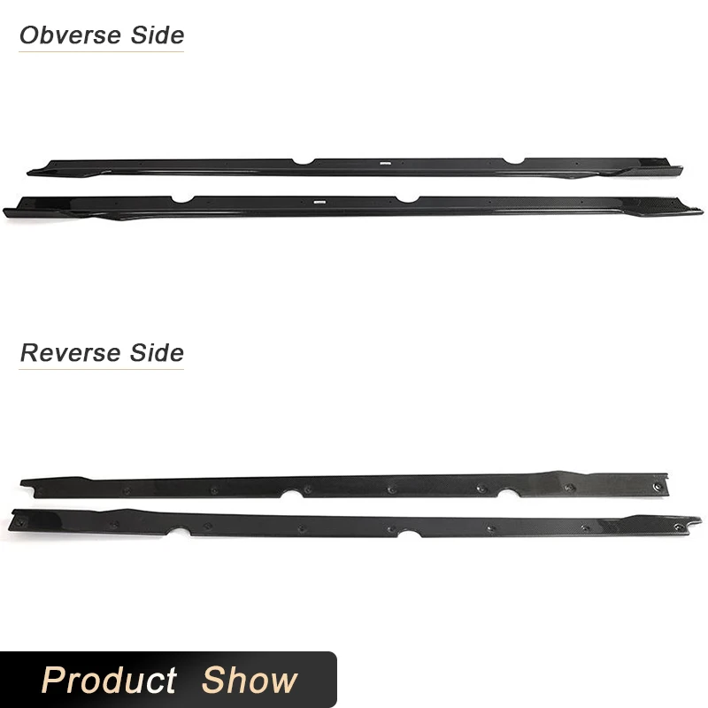 Car Side Skirts for KIA Stinger GT EX Hatchback 4-Door 2018-2023 Side Door Bumper Apron Lip Extensions Body Kits Carbon Fiber - Image 6