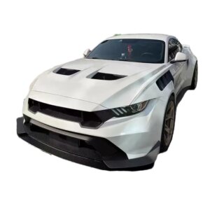 For Ford Mustang Carbon Fiber Body Kit Wild Horse Upgraded GTD-style Front and Rear Bumper Spoiler Engine Hood