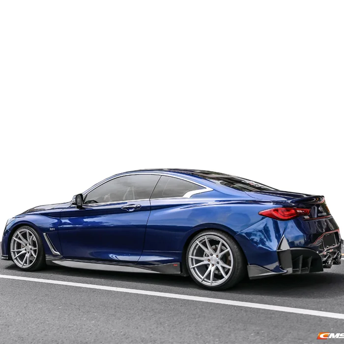 Body Kit for Infiniti Q60 CMST Style Front Bumper Rear Bumper Carbon Fiber Front Lip Rear Diffuser Side Skirts and Trunk Spoiler - Image 3