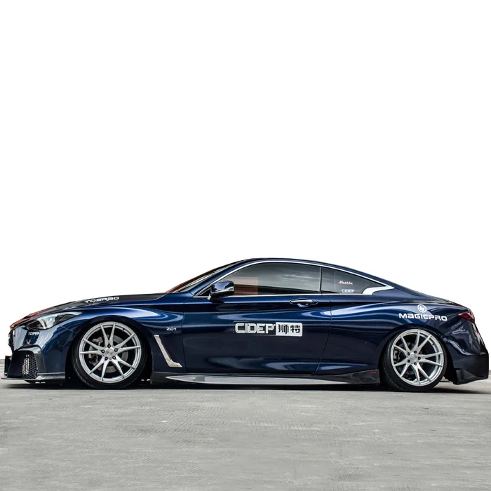 Body Kit for Infiniti Q60 CMST Style Front Bumper Rear Bumper Carbon Fiber Front Lip Rear Diffuser Side Skirts and Trunk Spoiler - Image 2
