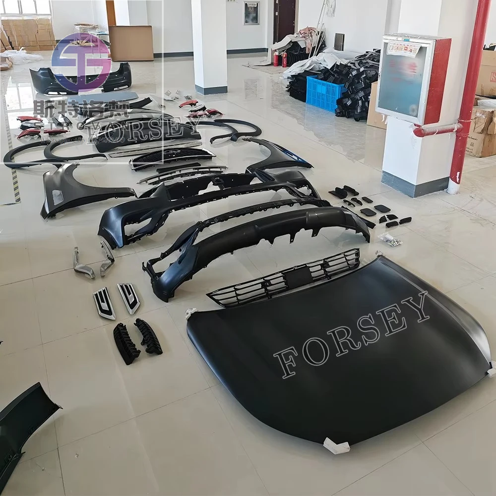 Car Bodykit for Infiniti QX80 2016 Upgrade to 2019 Front&Rear Bumper Front Lip Auto Body Systems with Headlamp and Rearlamp - Image 3