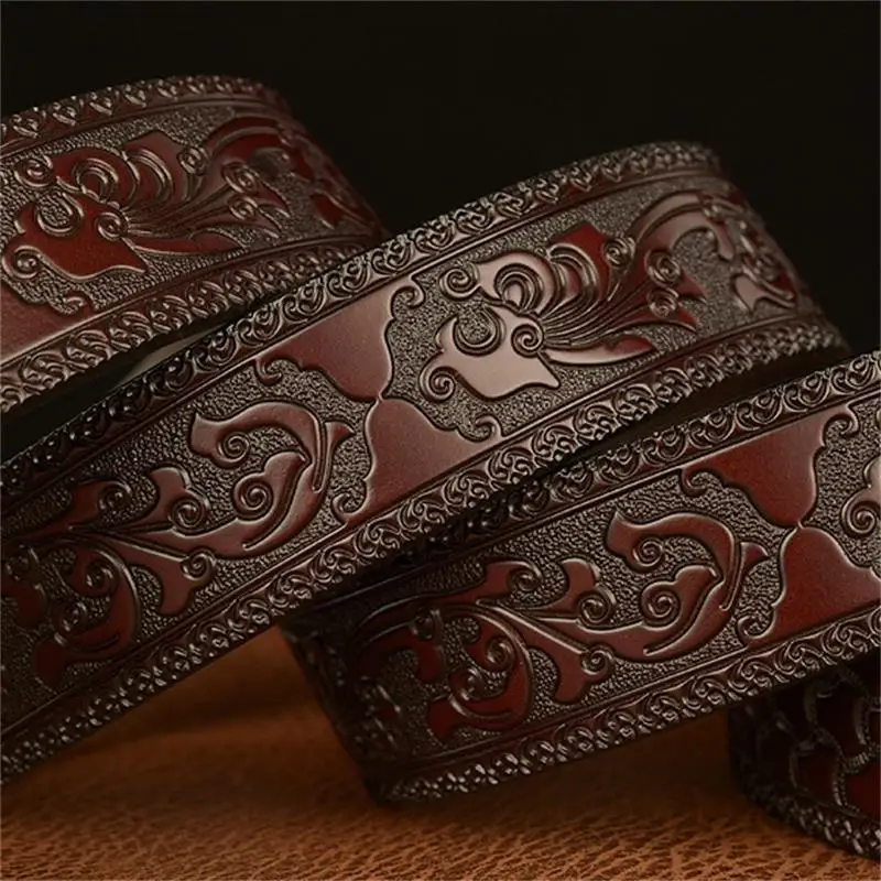 SupSindy Men Genuine Leather Belt Luxury Gold Crocodile Metal Automatic Buckle Cowhide Belts for Men Jeans Waistband Male Strap - Image 6