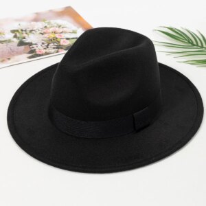 large brimmed hats, fashionable woolen jazz hats, English style top hats
