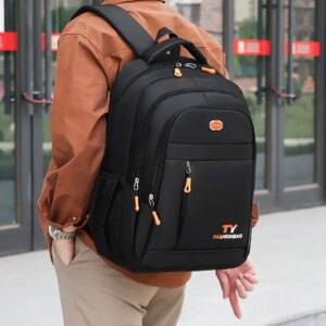 Men's Backpack, Large Capacity Waterproof Casual Backpack