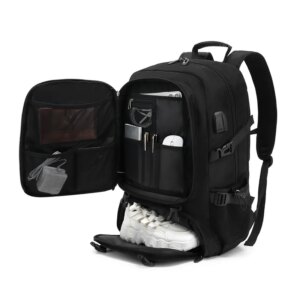 Large Travel Backpack Men Separate Shoe Compartment