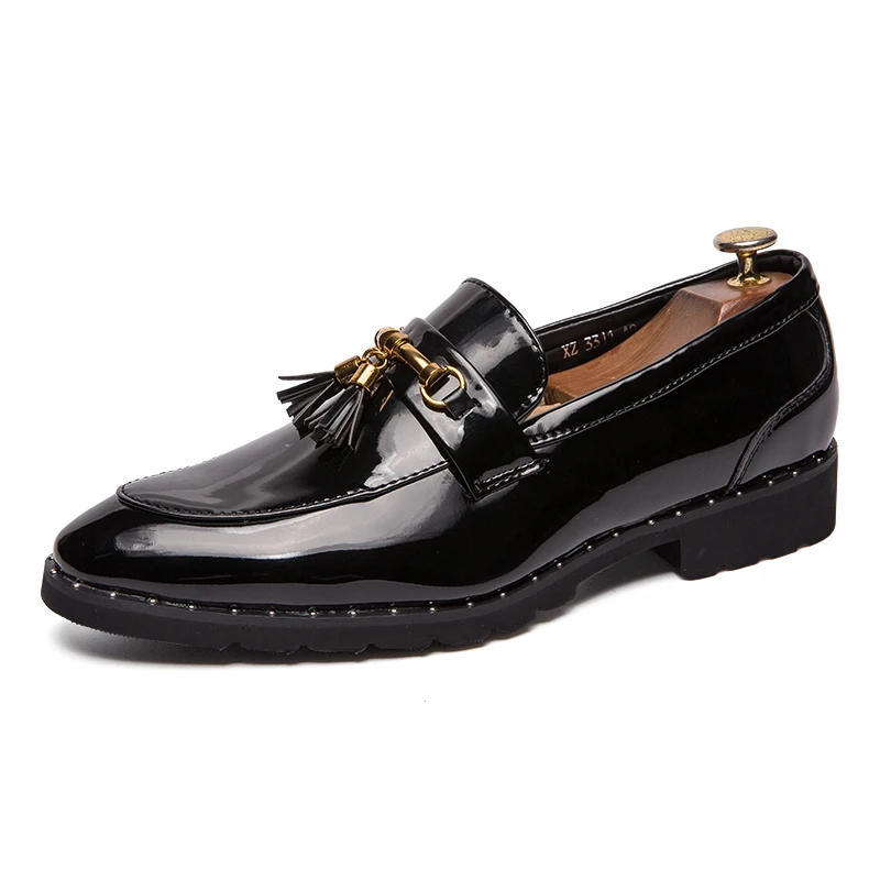 Men tassel loafers Mens loafers leather Man shoes leather tassel Mocassin homme Calzado hombre Zapatos de hombre Men shoes - Image 2