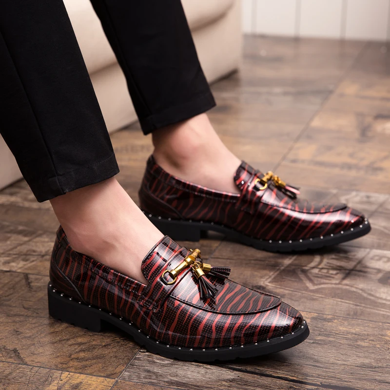 Men tassel loafers Mens loafers leather Man shoes leather tassel Mocassin homme Calzado hombre Zapatos de hombre Men shoes - Image 5