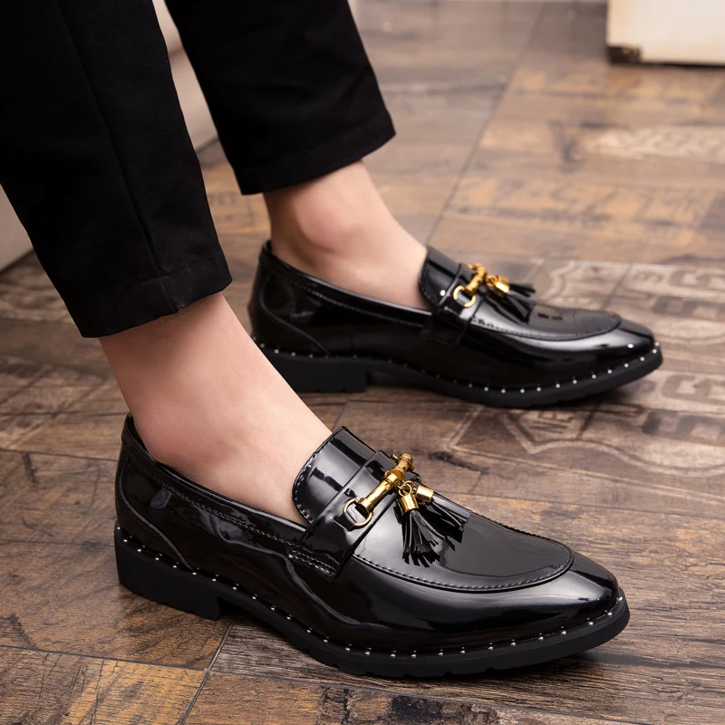 Men tassel loafers Mens loafers leather Man shoes leather tassel Mocassin homme Calzado hombre Zapatos de hombre Men shoes - Image 4