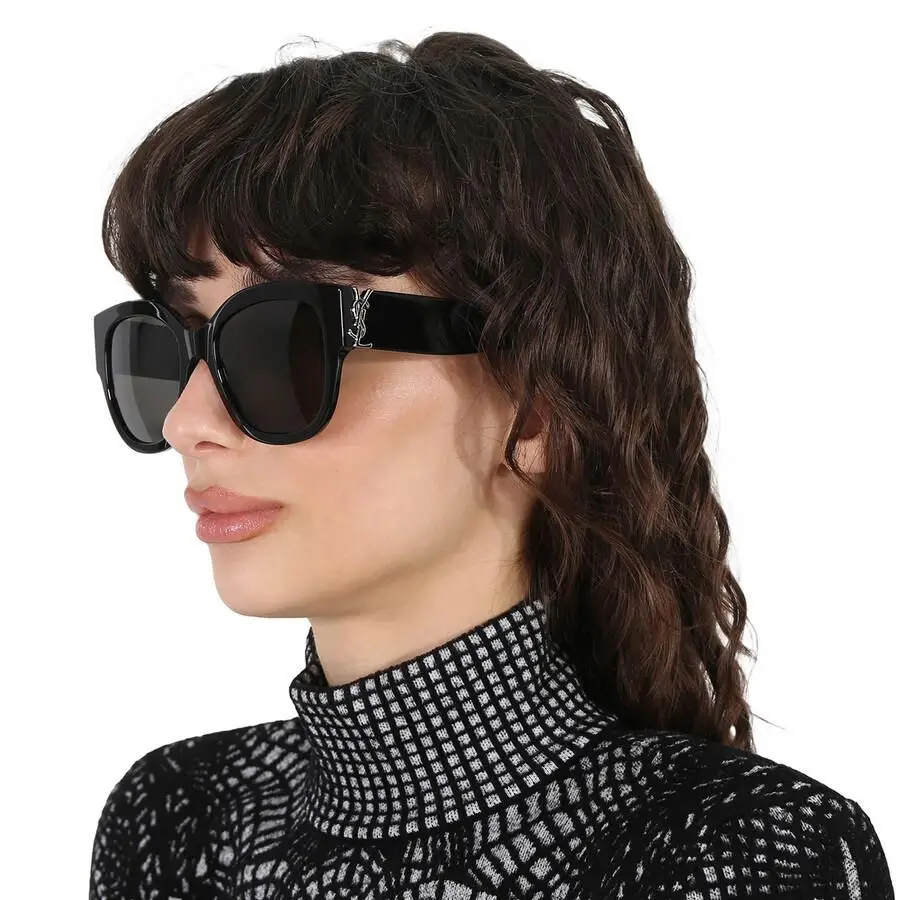 Saint Laurent | Grey Round Ladies Sunglasses SL M95/F 005 56 - Image 2