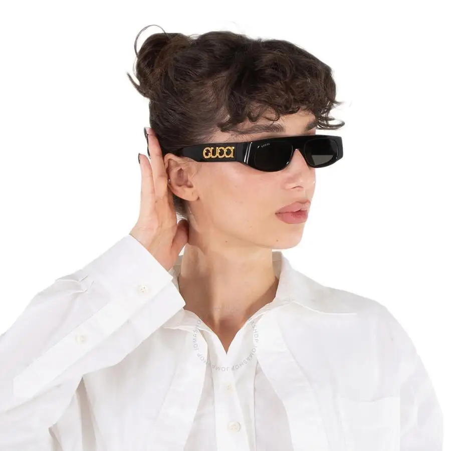 Gucci | Grey Browline Ladies Sunglasses GG1771S 001 51 - Image 2