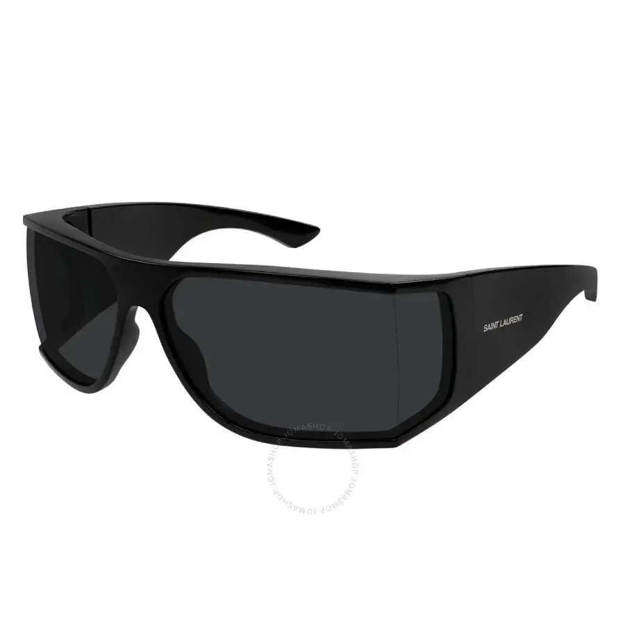 Saint Laurent | Black Wrap Unisex Sunglasses SL 806 001 75 - Image 2