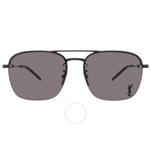 Saint Laurent | Black Navigator Ladies Sunglasses SL 309 M 005 59