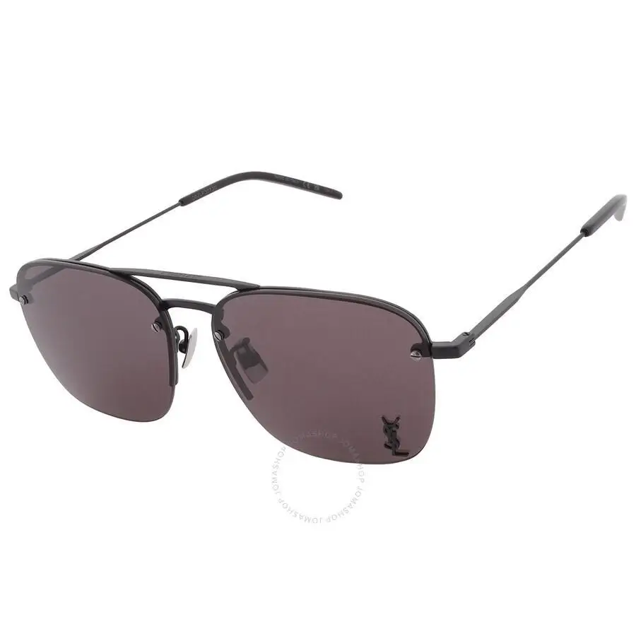 Saint Laurent | Black Navigator Ladies Sunglasses SL 309 M 005 59 - Image 3