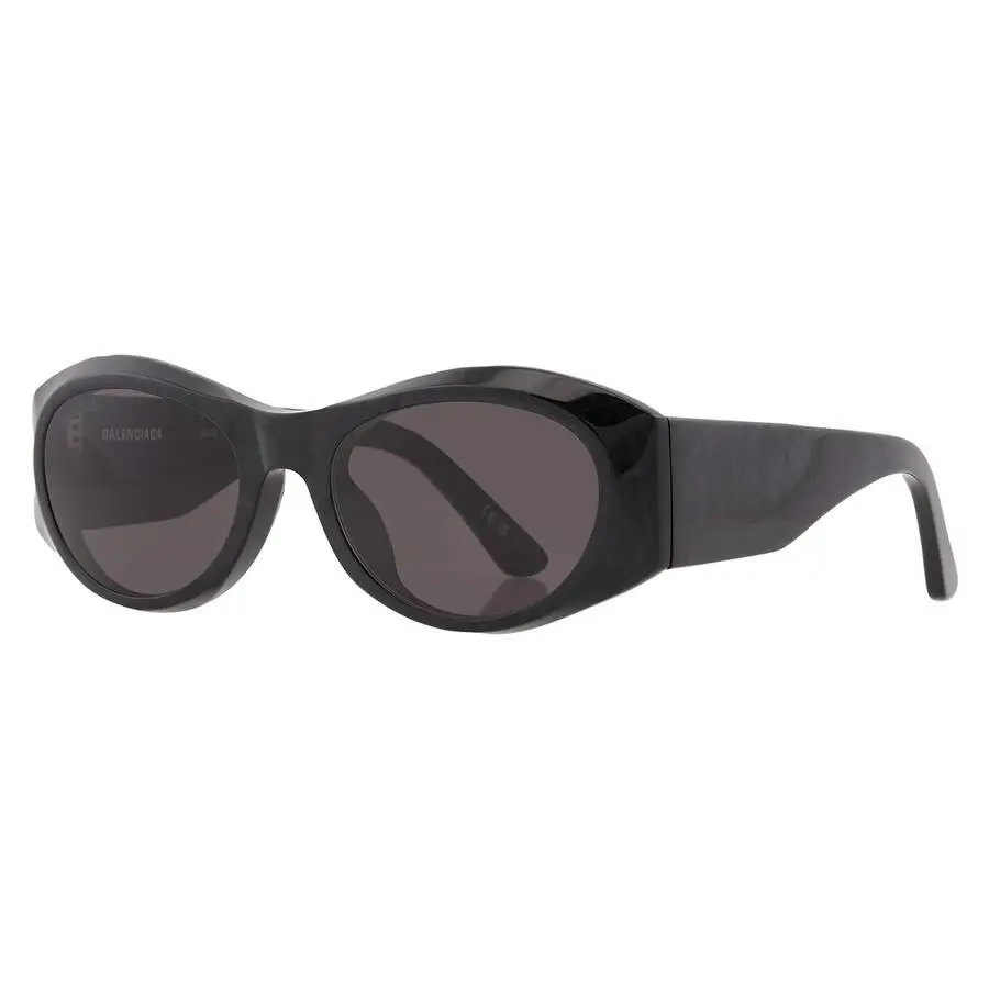 Balenciaga | Grey Oval Ladies Sunglasses BB0396SK 003 55 - Image 2