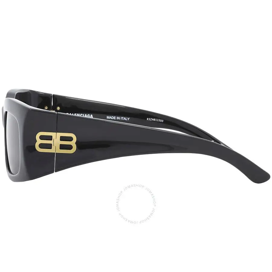 Balenciaga | Grey Rectangular Unisex Sunglasses BB0291S 001 58 - Image 3