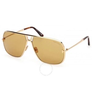 Tom Ford | Stavros Amber Navigator Men's Sunglasses FT1204 30E 63