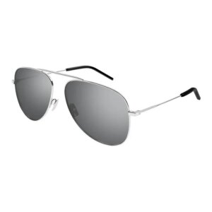 Saint Laurent | Silver Pilot Unisex Sunglasses SL 800 003 59