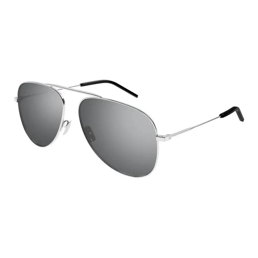 Saint Laurent | Silver Pilot Unisex Sunglasses SL 800 003 59