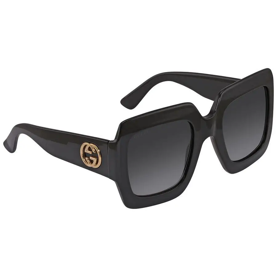 Gucci | Grey Gradient Square Ladies Sunglasses GG0053SN 001 54 - Image 3