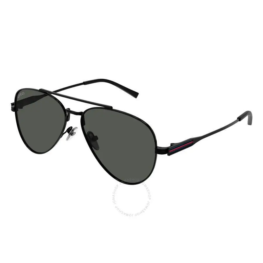 Gucci | Grey Pilot Men's Sunglasses GG1874S 001 57 - Image 2