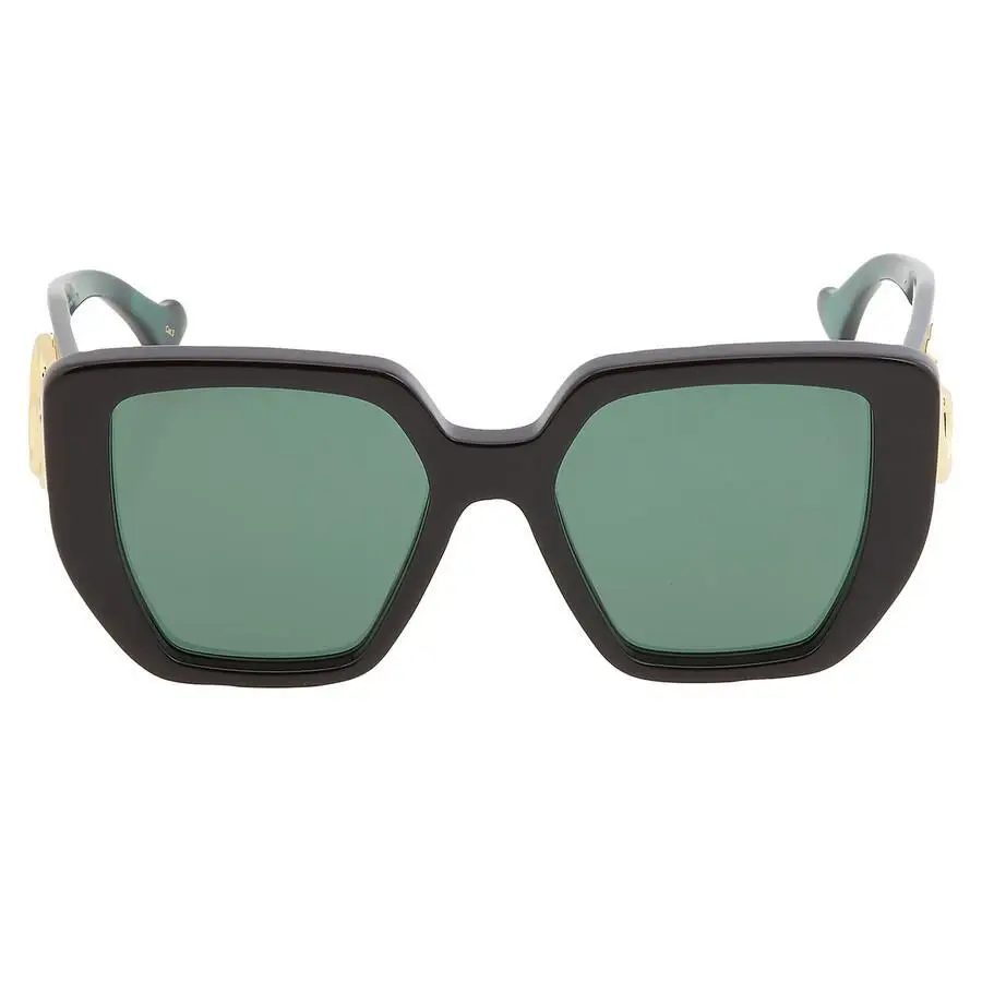 Gucci | Green Geometric Ladies Sunglasses GG0956S 001 54