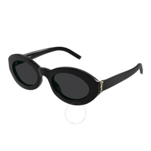 Saint Laurent | Black Oval Ladies Sunglasses SL M136 001 52