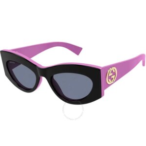 Gucci | Grey Cat Eye Ladies Sunglasses GG1843S 005 53