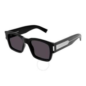 Saint Laurent | Grey Square Men's Sunglasses SL 617 001 53