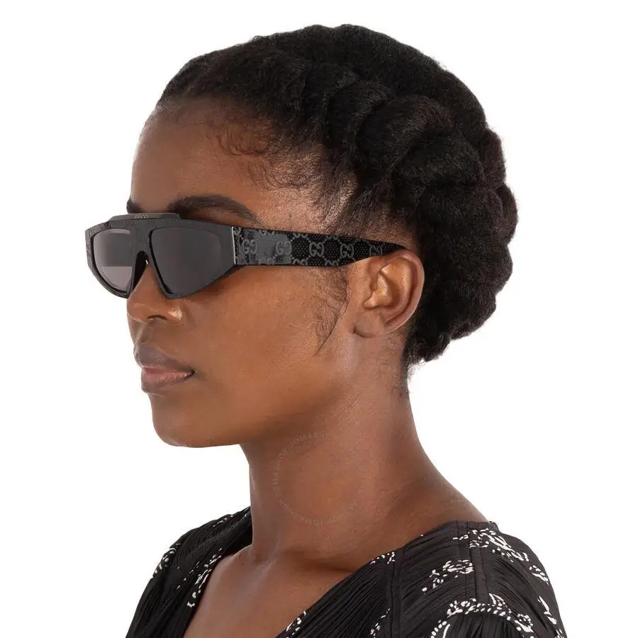 Gucci | Grey Browline Unisex Sunglasses GG1591S 001 58 - Image 2