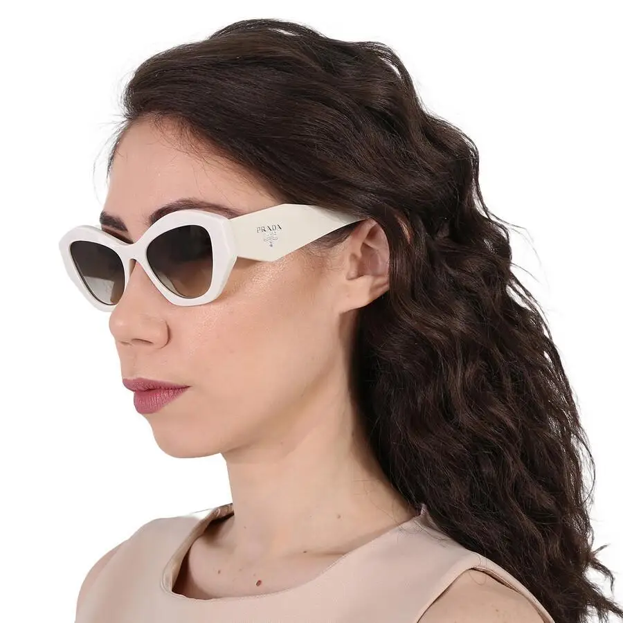 Prada | Gray Gradient Irregular Ladies Sunglasses PR 07YS 142130 53 - Image 2