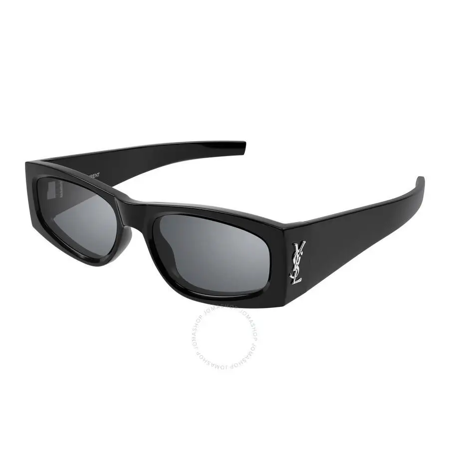 Saint Laurent | Silver Mirror Rectangular Ladies Sunglasses SL M140 002 56