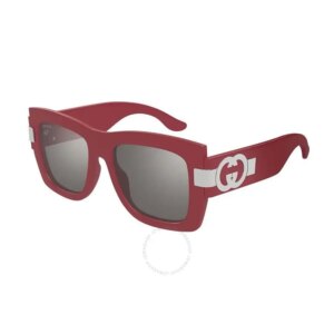 Gucci | Grey Multilayer Square Ladies Sunglasses GG1688S 003 54