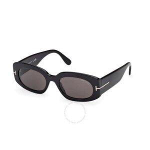 Tom Ford | Open Box - Tom Ford Cielle Smoke Oval Ladies Sunglasses FT1187 01A 52