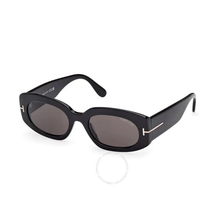 Tom Ford | Open Box - Tom Ford Cielle Smoke Oval Ladies Sunglasses FT1187 01A 52
