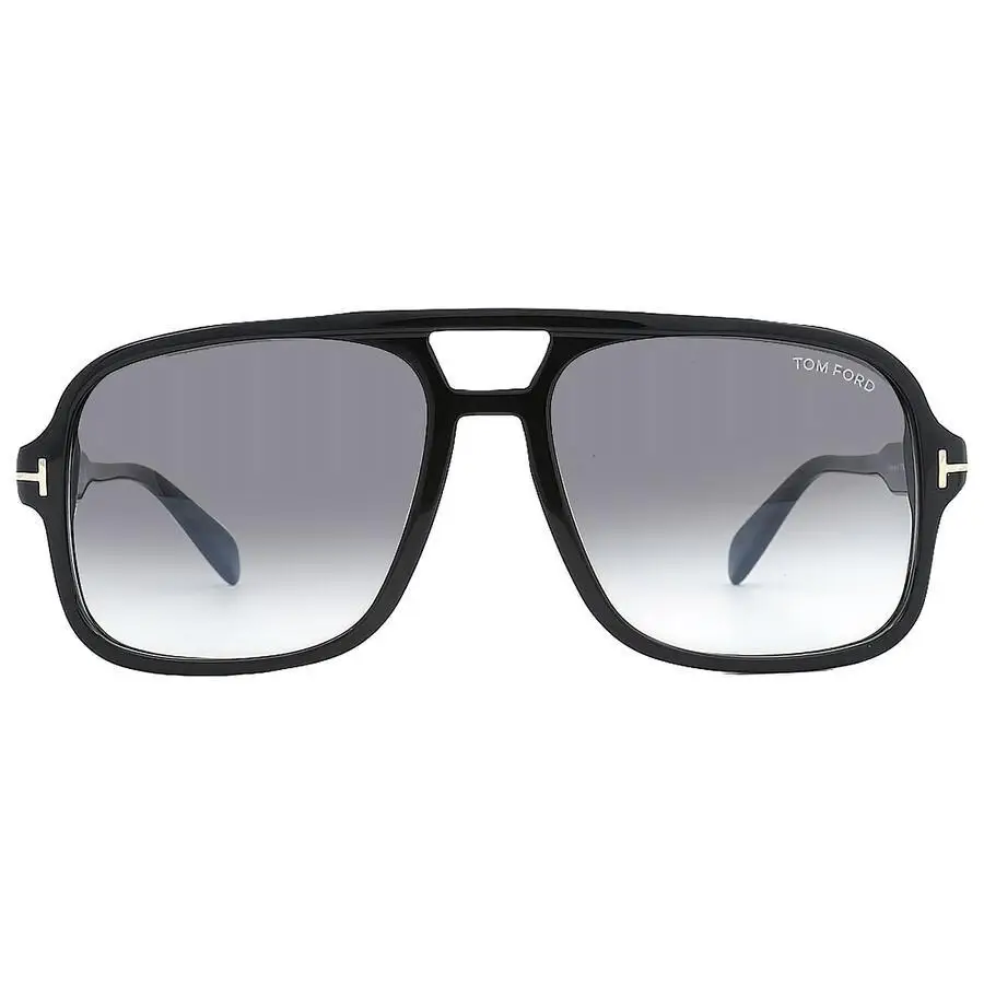Tom Ford | Falconer Smoke Gradient Navigator Men's Sunglasses FT0884 01B 60