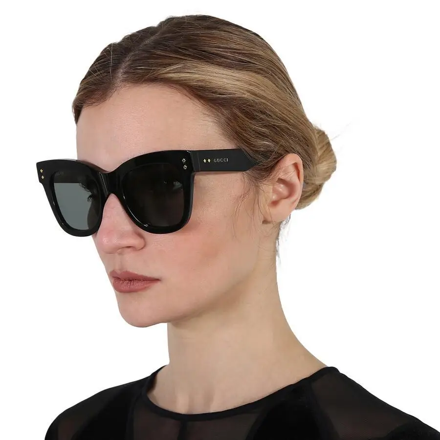 Gucci | Grey Cat Eye Ladies Sunglasses GG1082S 001 52 - Image 2