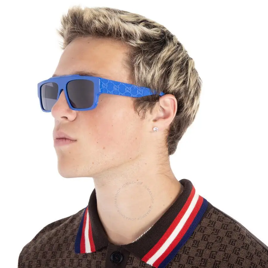 Gucci | Blue Browline Men's Sunglasses GG1460S 008 56 - Image 2