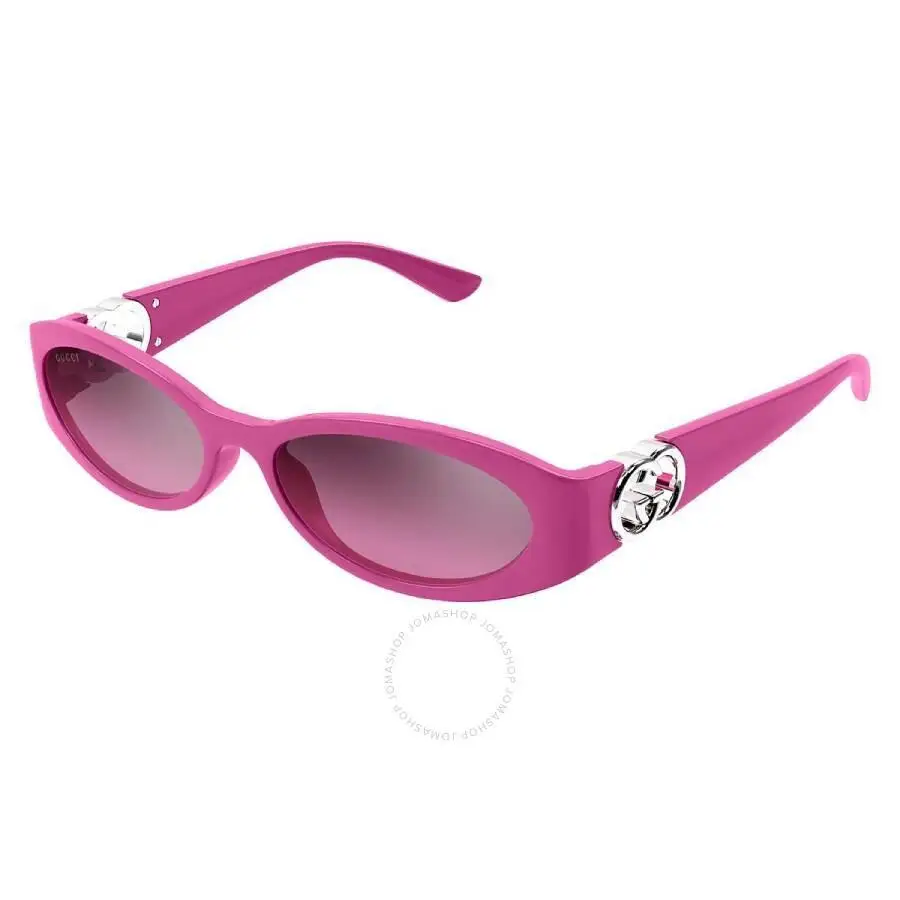 Gucci | Pink Mirrror Gradient Oval Ladies Sunglasses GG1660S 003 54 - Image 2