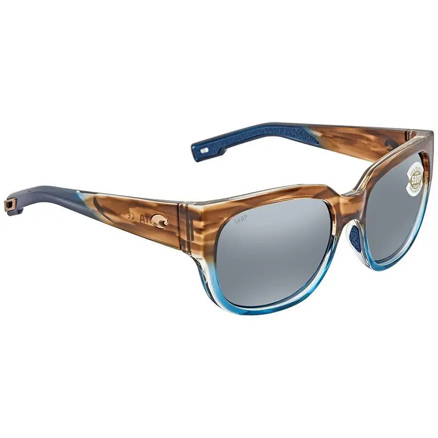 Costa Del Mar | WATERWOMAN Gray Silver Mirror Polarized Polycarbonate Ladies Sunglasses WTW 251 OSGP 55 - Image 3
