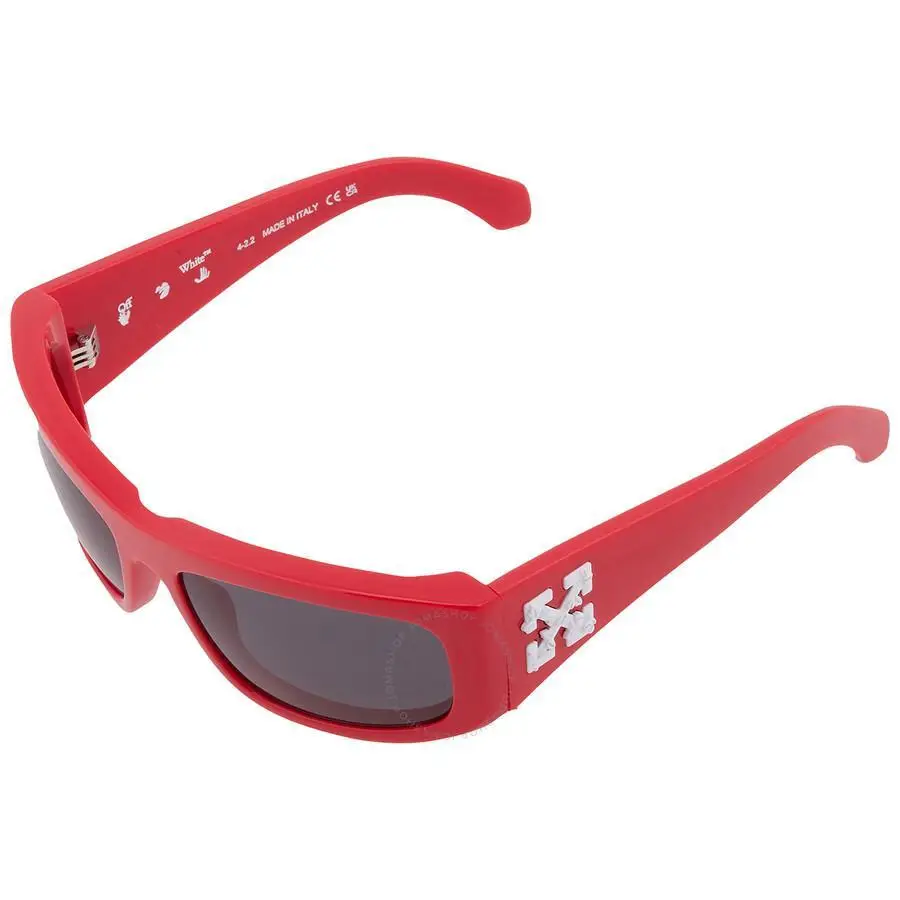 Off-White | Joseph Dark Grey Wrap Unisex Sunglasses OERI044 2507 61 - Image 3