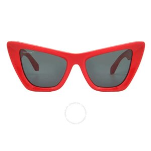 Off-White | Edvard Dark Grey Cat Eye Ladies Sunglasses OERI045 2507