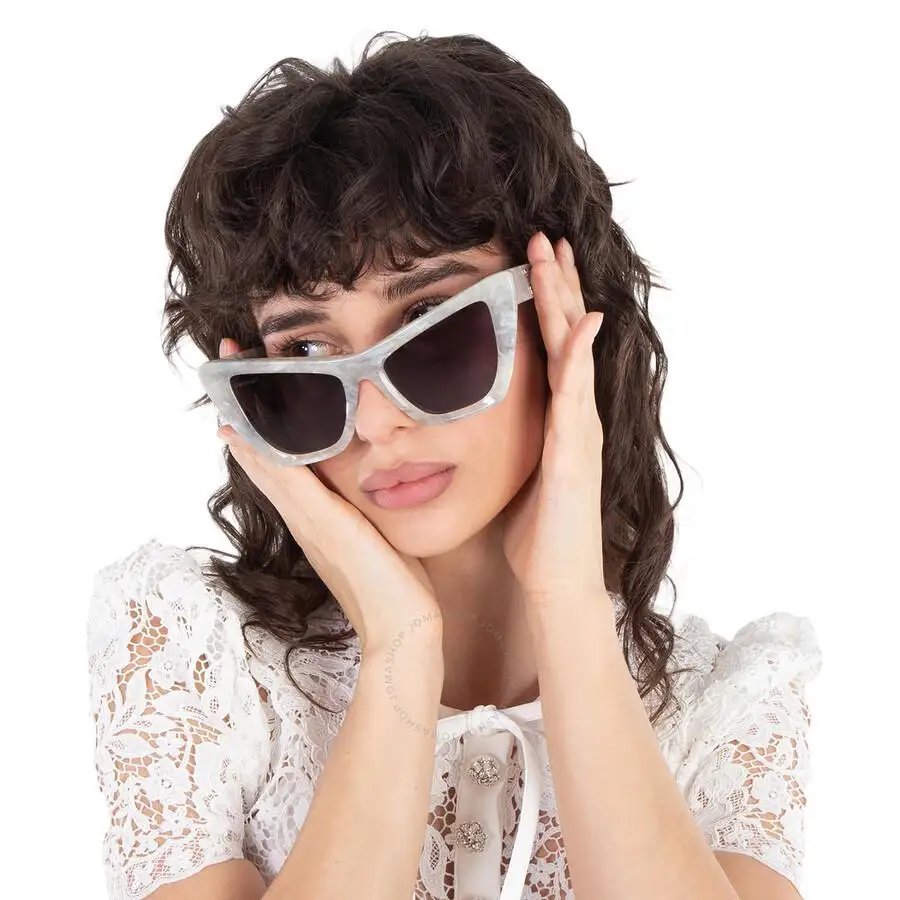 Off-White | Edvard Grey Cat Eye Ladies Sunglasses OERI045 0807 57 - Image 2