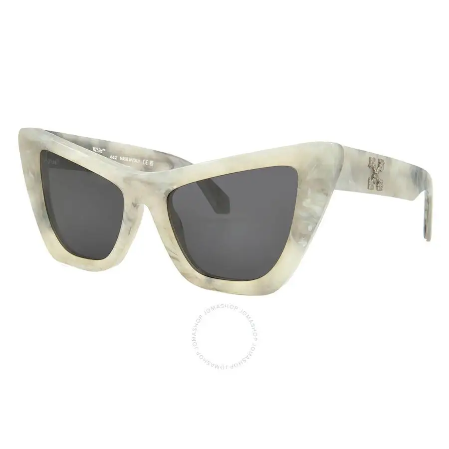 Off-White | Edvard Grey Cat Eye Ladies Sunglasses OERI045 0807 57 - Image 3