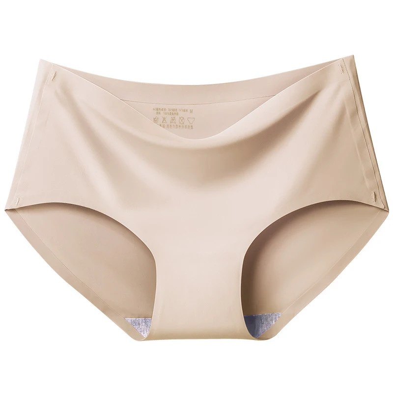 AOTOLK 3Pcs/Set Large Size XXL Seamless Women Panties Mid-waist Briefs Female Breathable Underwear Ice silk Crotch Lingerie - Image 2